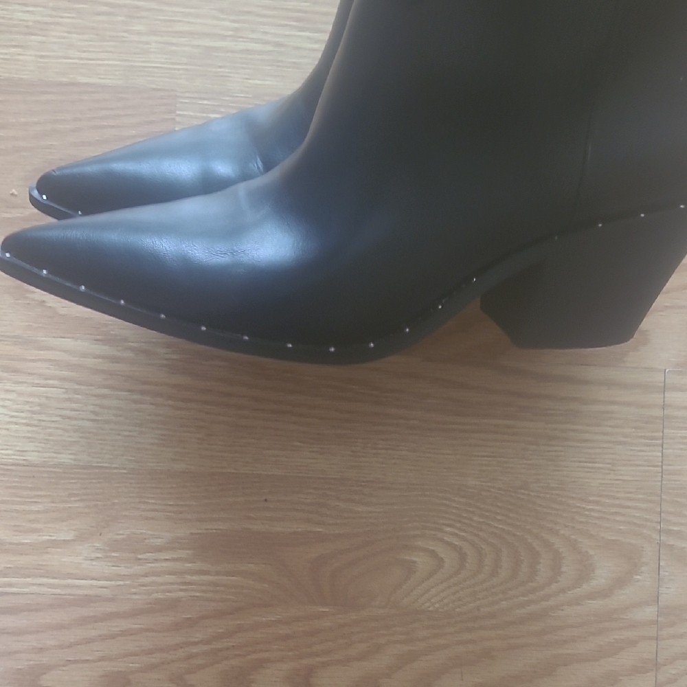 Charles David Sleek Black Ankle Booties